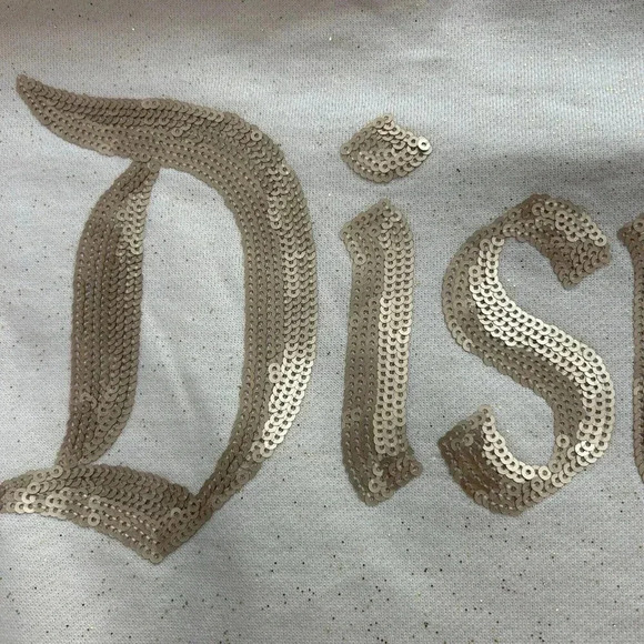 Disney Sweatshirt Adult Small Santa Mickey Mouse Sequin Christmas Spirit Jersey - Picture 11 of 11